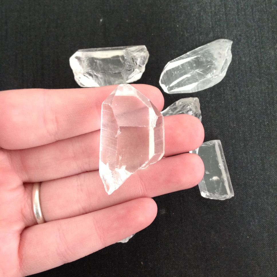 Clear Quartz Rough / Points - AA+ Grade - 100gms Clear Quartz Rough / Points - AA+ Grade - 100gms